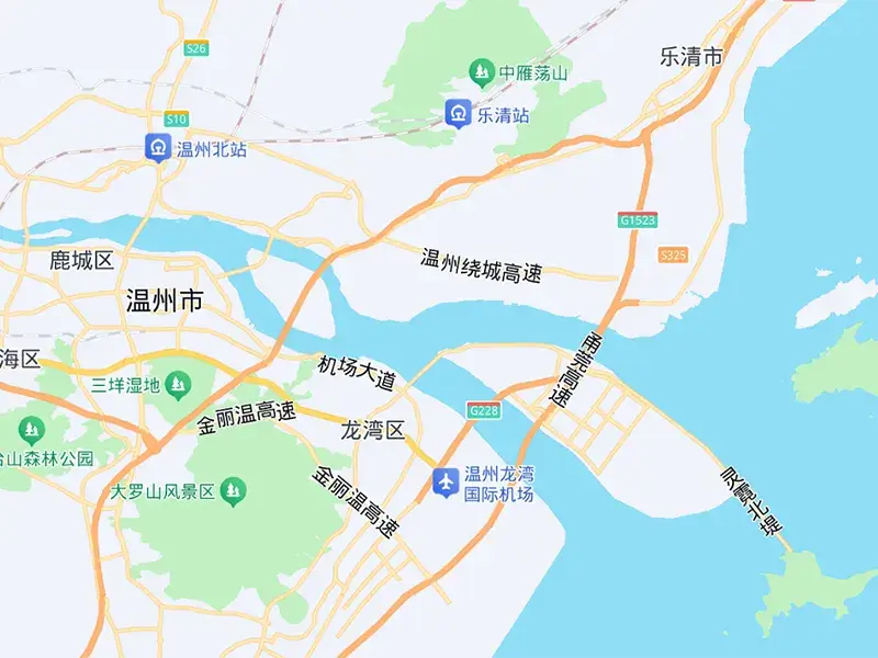 乐清湾地图